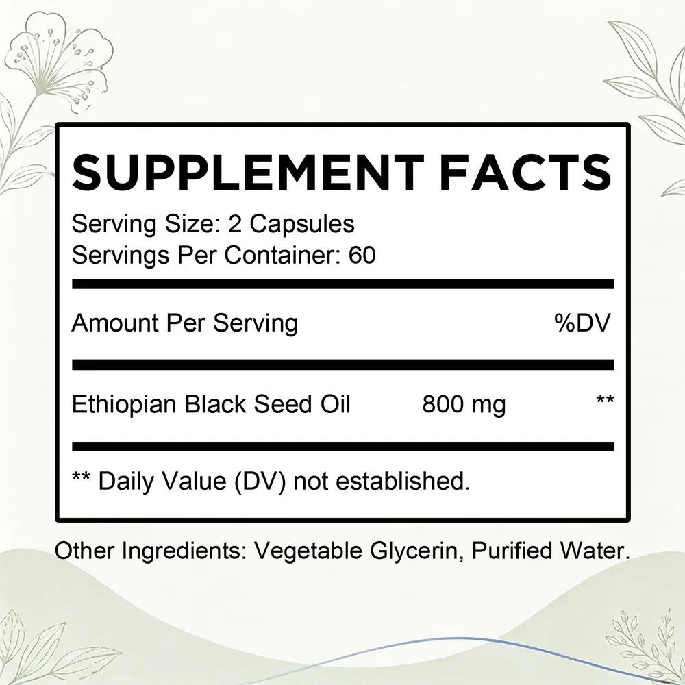 Olio di semi neri etiopi in ca - Herbal Supplement recensione e prezzo